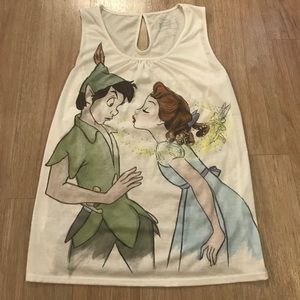 Disney boutique Peter Pan and Wendy lace tank